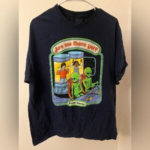 Steven Rhodes Crewneck T-Shirt: "Are We There Yet?"